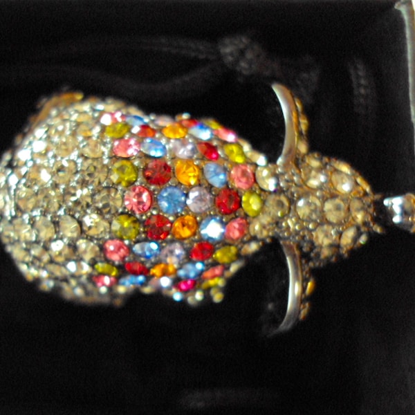 Princess Amanda Collection Rhinestone Elephant Ring Size 7