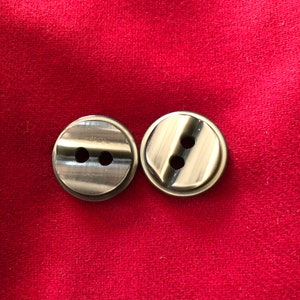 Silver Gray Plastic Buttons, 5 Ounces, Bulk