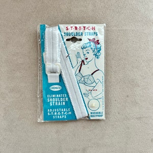 Vintage Stretch Shoulder Straps Gemco Bra Straps Adjustable Unused Lingerie Sewing Notion