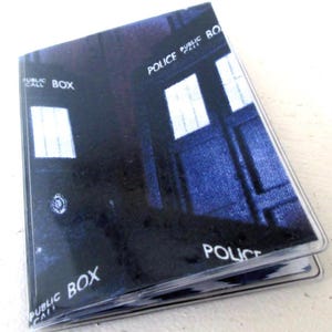 Dr Who Police Box tardis Slim Travel Wallet: Credit, Business, ATM, Cruise or Gift Cards Vinyl Case Travel Accessory Bus Pass, Metro, Tube