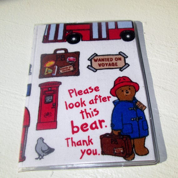 Paddington Bear London Business Card Holder Mini Wallet Credit Etsy UK