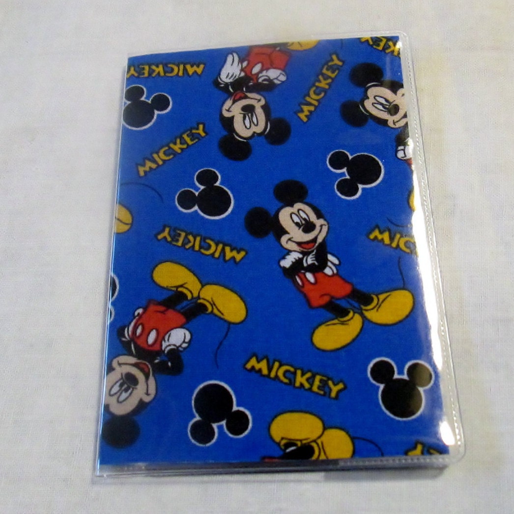 Mickey Mouse Disney Passport Cover Fabric with Vinyl Travel Etsy