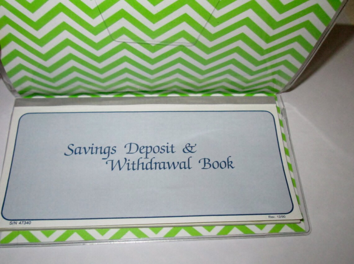 CHECKBOOK COVER Celtic Design Green on Green Fabric With | Etsy