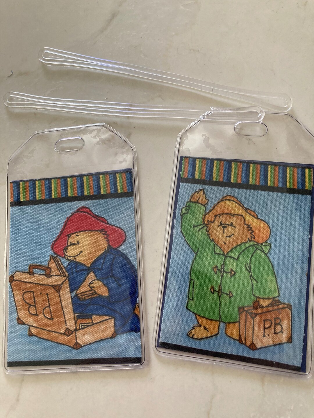 Paddington Bear Luggage Tags Pair Travel Accessory Cruise Kids ID ...