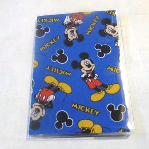 Mickey Mouse Disney Passport Cover Fabric with Vinyl Travel Accessory Ship Cruise Journey Passport Protector Gift Card Holder Disney Kids ID