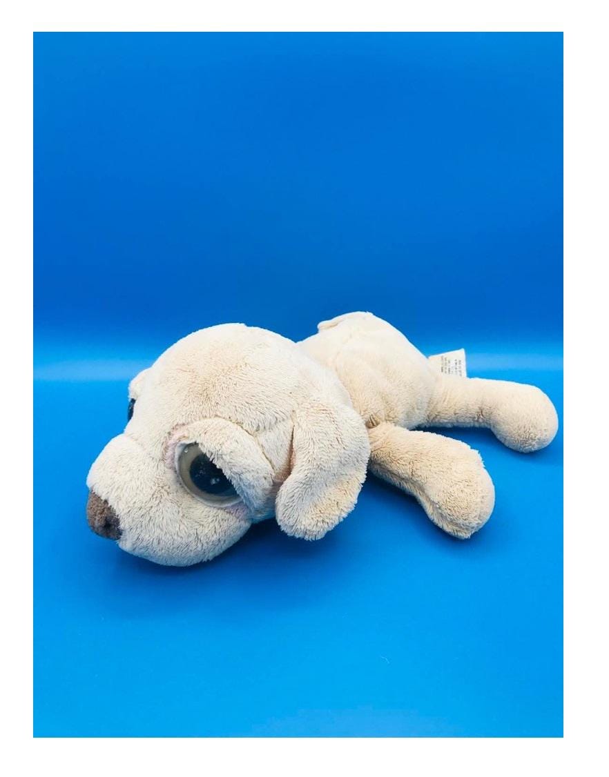 Vintage Russ Berrie Barney Tan Puppy Dog Plush Large Eyes - Etsy