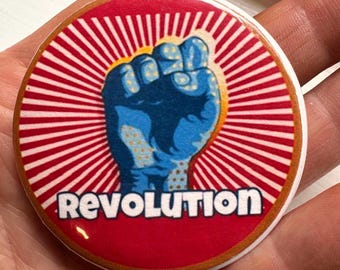 Revolution Resistance Button Pin