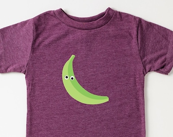 Banana tshirt toddler silly banana shirt minimalist fruit toddler gift banana silly birthday banana gift toddler t shirt green banana tee