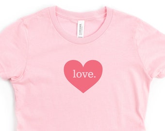 Kids tshirt heart orange minimalist heart shirt valentines day gift kid heart t-shirt kid gift valentine's day heart t shirt simple fun tee