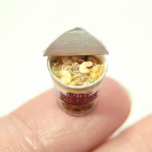 A Tiny Piece of Everyday Japan – Handmade Japanese Miniature Cup Noodles (Outlet), 1/12 Scale