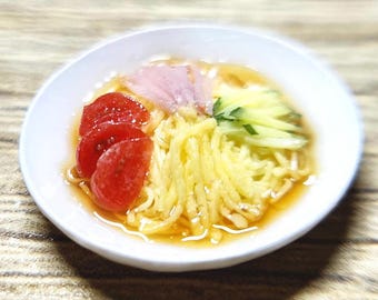 Japanese Miniature Cold Ramen (Hiyashi Chuka) 1/12 Scale - Sample Sale