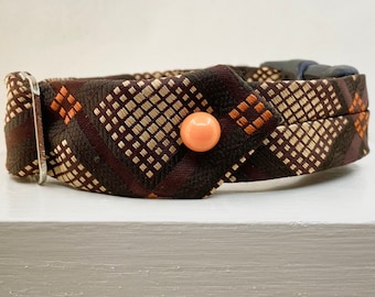 Vintage ties, Dog collar, tie collar, bowtie for dogs, ties for dogs, vintage tie collar