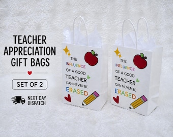 Teacher Appreciation Bags Set of 2 | Thank You Gift (Next Day Dispatch)