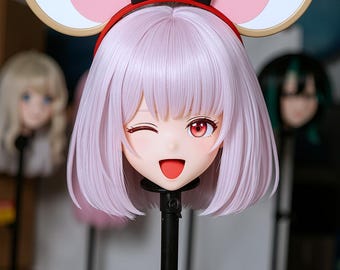 Maschera Kigurumi "Vikala" della serie U di WithinTheWeek: frangia magnetica, doppia ventola.