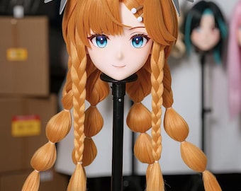 Maschera Kigurumi "Siglica" della serie U di WithinTheWeek – Frangia magnetica, doppia ventola
