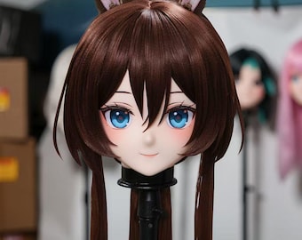 Maschera Kigurumi "Coniglietto" della serie U di WithinTheWeek – Frangia magnetica, doppia ventola
