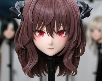 Maschera Kigurumi "Friede" della serie U di WithinTheWeek: frangia magnetica, doppia ventola.