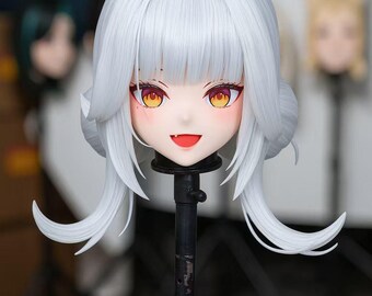 WithinTheWeek U Series "White" Kigurumi Mask – Magnetic Bangs, Dual Fans