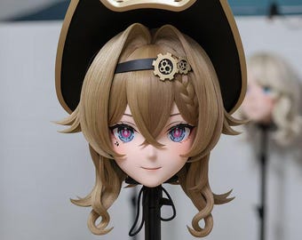 Maschera Kigurumi "Vera" della serie U di WithinTheWeek – Frangia magnetica, doppia ventola
