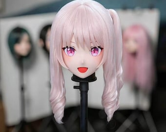 Maschera Kigurumi di Mizuki Akiyama – Frangia magnetica, doppi ventagli, capelli antigravità