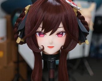 Maschera Kigurumi "Lady" della serie U di WithinTheWeek – Frangia magnetica, doppia ventola