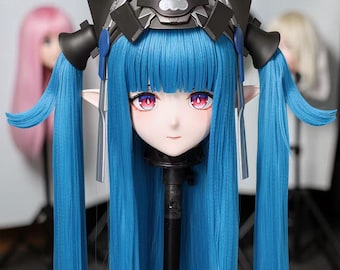 Maschera Kigurumi "Bieli" della serie U di WithinTheWeek – Frangia magnetica, doppia ventola