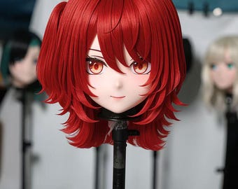 Maschera Kigurumi "New Covenant Angel" della serie U di WithinTheWeek – Frangia magnetica, doppio ventaglio