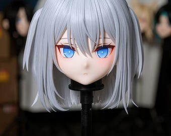 WithinTheWeek U Series "White Dove" Kigurumi Mask – Magnetic Bangs, Dual Fans