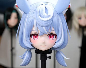 Maschera Kigurumi "Azure" della serie U di WithinTheWeek: frangia magnetica, doppia ventola.