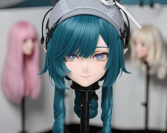 Maschera Kigurumi "Salvia" della serie U di WithinTheWeek – Frangia magnetica, doppia ventola