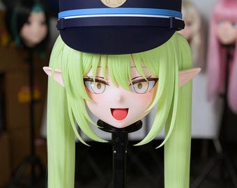 Maschera Kigurumi "Juwang" della serie U di WithinTheWeek: frangia magnetica, doppia ventola.