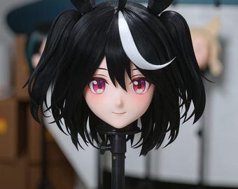 Maschera Kigurumi "Northern Star" della serie U di WithinTheWeek: frangia magnetica, doppio ventaglio.
