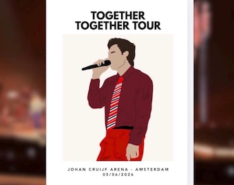 Together Together Amsterdam N10 Konzertplakat – A4 Fan-Druck