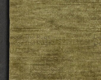 Alfombra minimalista de lana verde oliva anudada a mano, alfombra lisa hecha a mano, moderna y contemporánea para sala de estar y dormitorio.