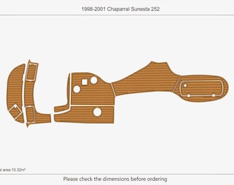 1998-2001 Chaparral Sunesta 252 EVA Cubierta marina de imitación teca – Antideslizante Ajuste personalizado