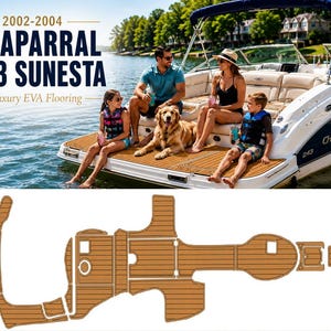 Chaparral 243 Sunesta EVA Flooring (2002-2004) | Luxury Faux Teak Decking for Cockpit & Swim Platform
