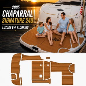 2005 Chaparral Signature 240 Custom EVA Faux Teak Marine Decking Kit