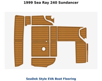 1999 Sea Ray 240 Sundancer EVA Faux Teak Marine Decking Kit
