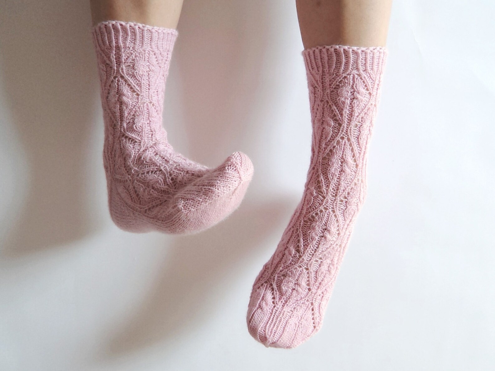 pale-dusty-powder-pink-wool-socks-blush-pink-gift-for-her-etsy