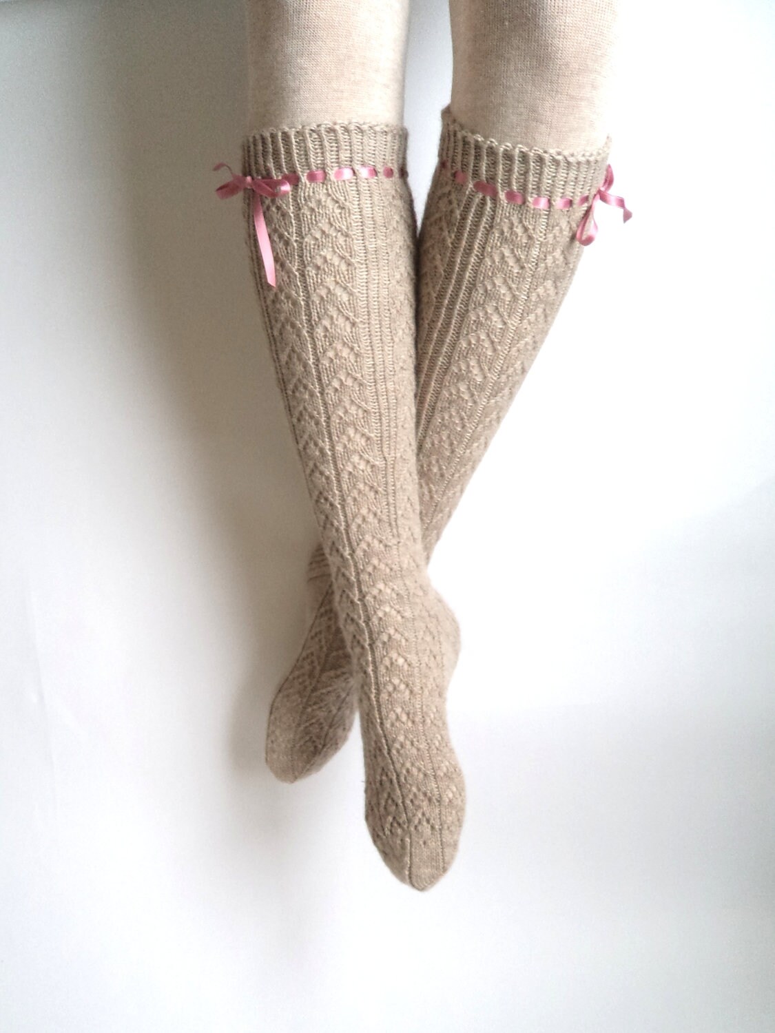 Boot socks. Knee high socks. Leg warmers. Hand knit socks. Etsy