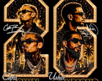 Raymond & Brown Tour 2026, Usher x Chris Brown Tshirt Design ( Digital Download)