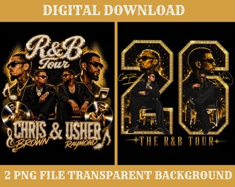Raymond & Brown Tour 2026, Usher x Chris Brown Tshirt Design ( Digital Download)