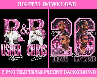 Raymond & Brown Tour 2026, Usher x Chris Brown Tshirt Design ( Digital Download)