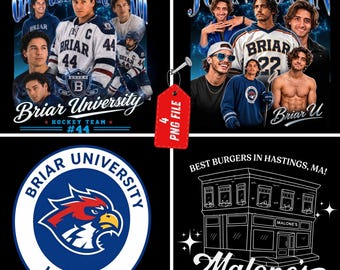 Garret Graham, John Logan, Briar University, Malone's Bar Hastings PNG, Briar U Hockey Romance Design (Digital Download)