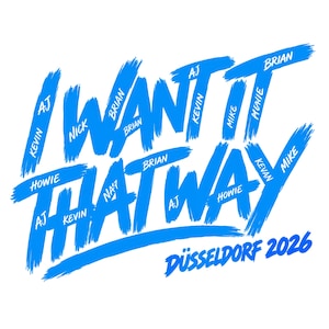 Ik wil het zo | Düsseldorf 2026 Concert PNG-bestand | Unisex fan-T-shirt | Into the Millennium (digitale download)