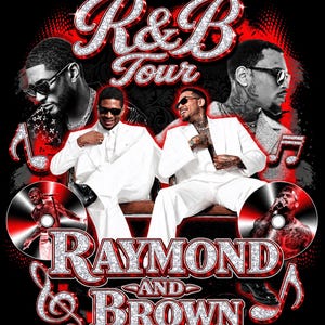 Raymond & Brown Tour 2026, Usher x Chris Brown Tshirt Design ( Digital Download) image 1