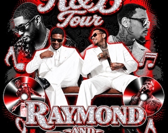 Raymond & Brown Tour 2026, Usher x Chris Brown Tshirt Design ( Digital Download)