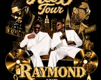Raymond & Brown Tour 2026, Usher x Chris Brown Tshirt Design ( Digital Download)