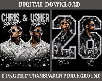 Raymond & Brown Tour 2026, Usher x Chris Brown Tshirt Design ( Digital Download)