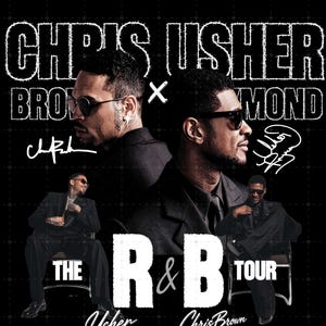 Raymond & Brown Tour 2026, Usher x Chris Brown Tshirt Design ( Digital Download)